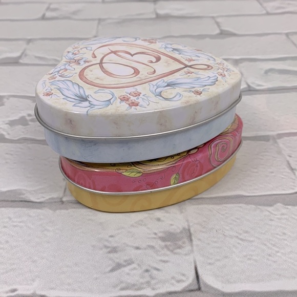 Brighton Heart shaped Jewelry Tins Lids Set of two - Picture 8 of 9